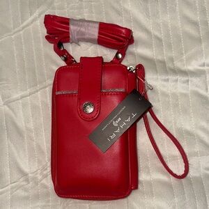 NWT Vibrant Red Crossbody Bag